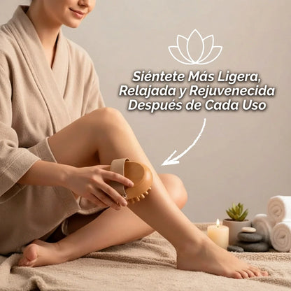 RODILLO CORPORAL DE MADERA SLIMORA EFECTO ANTICELULÍTICO