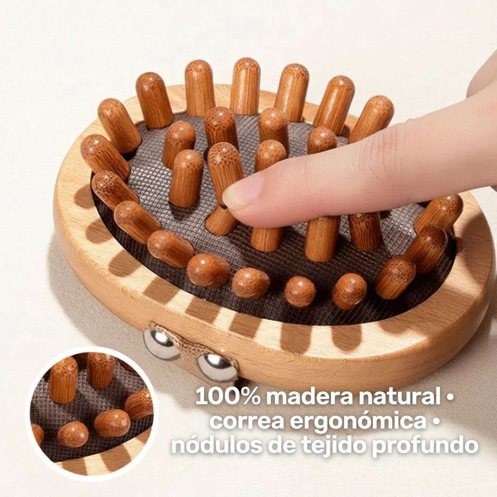 RODILLO CORPORAL DE MADERA SLIMORA EFECTO ANTICELULÍTICO